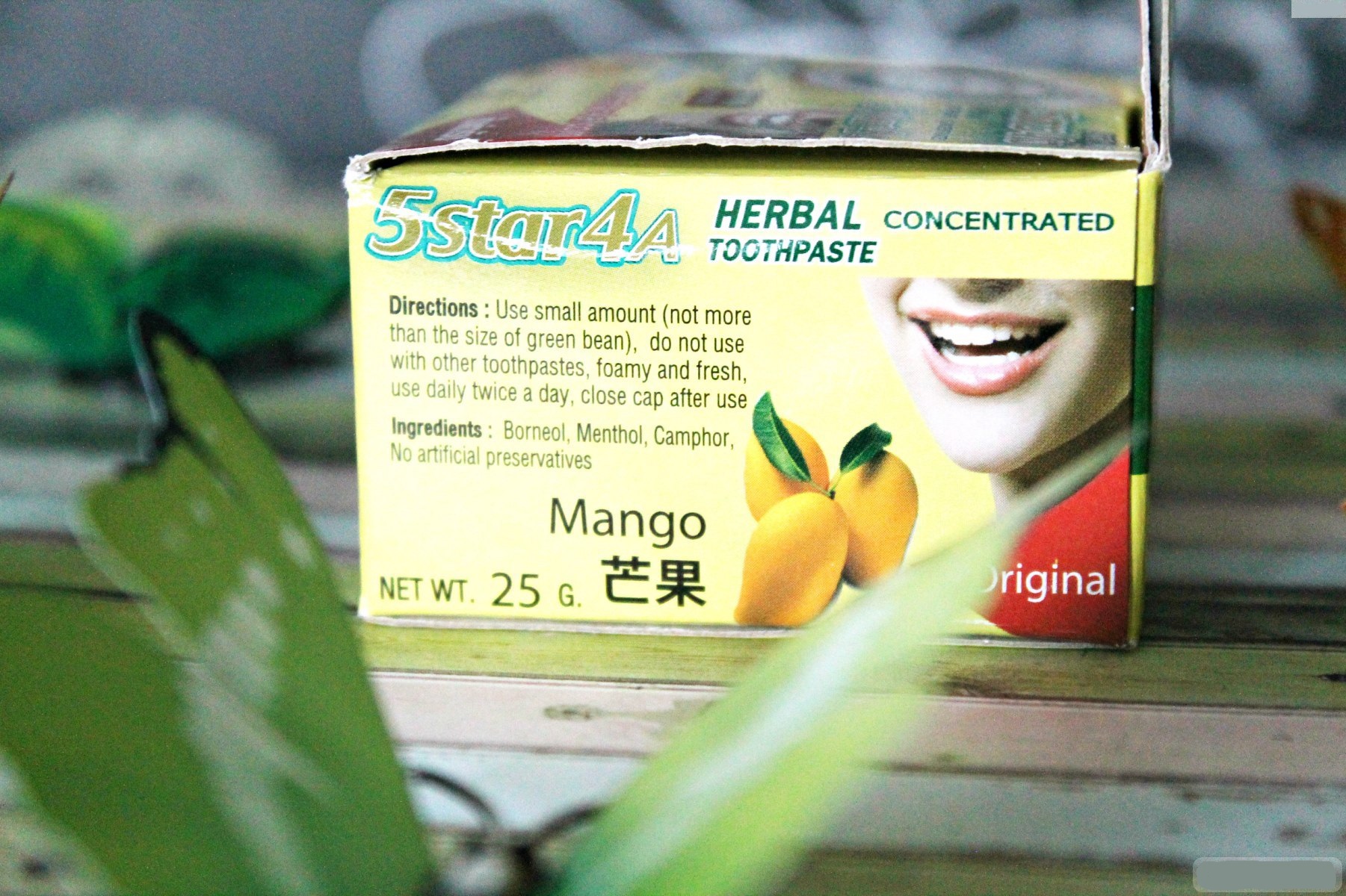 Тайская концентрированная зубная паста с манго от 5STAR 4A