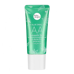 Baby Bright #23 Natural Bright Aloe Snail AA Smooth Skin Anti-Acne Cream SPF50 PA+++ 30 gr. Thailand