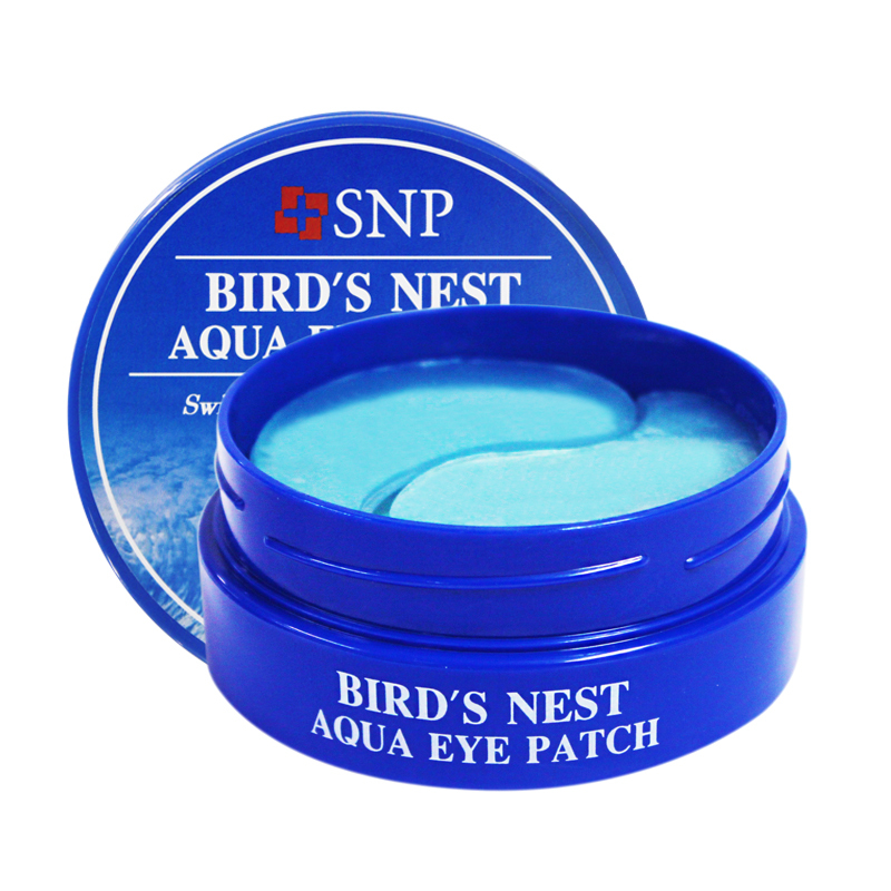 Натуральные патчи для век из Кореи с гидрогелем и экстрактом ласточкиного гнезда SNP Bird's Nest Aqua Eye Patch 60 patches купить в Москве и Московской области.