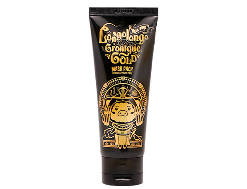 Золотая омолаживающая маска-пленка из Кореи ELIZAVECCA LONGOLONGO GRONIQUE GOLD MASK PACK 100 мл. maska-plyonka-elizavecca-hell-pore-longolongo-gronique-gold-mask-pack