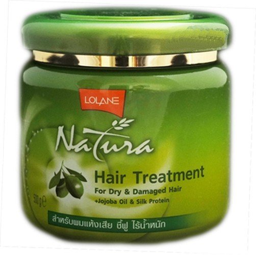 Тайская маска для лечения волос с Жожоба и протеинами Шелка от Lolane Natura 250 мл.