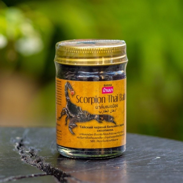 5 основных компонентов черного Тайского бальзама Scorpion Thai Balm BANNA