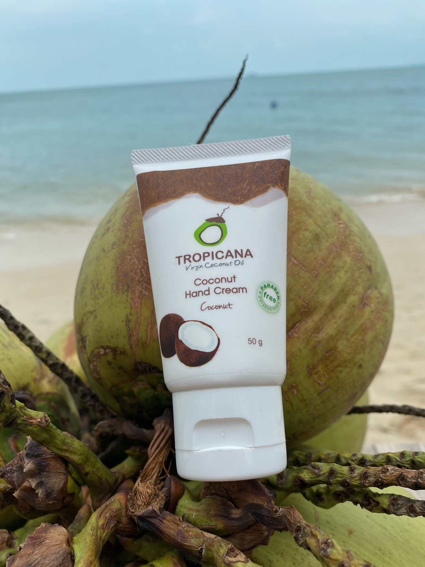 Активные компоненты Тайского крема для рук с кокосом Tropicana Coconut Hand Cream non-parabe