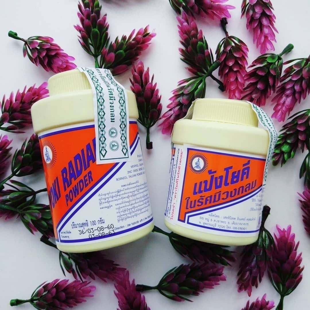 Антибактериальный тальк из Тайланда против потливости и запаха Yoki Powder 60 гр.