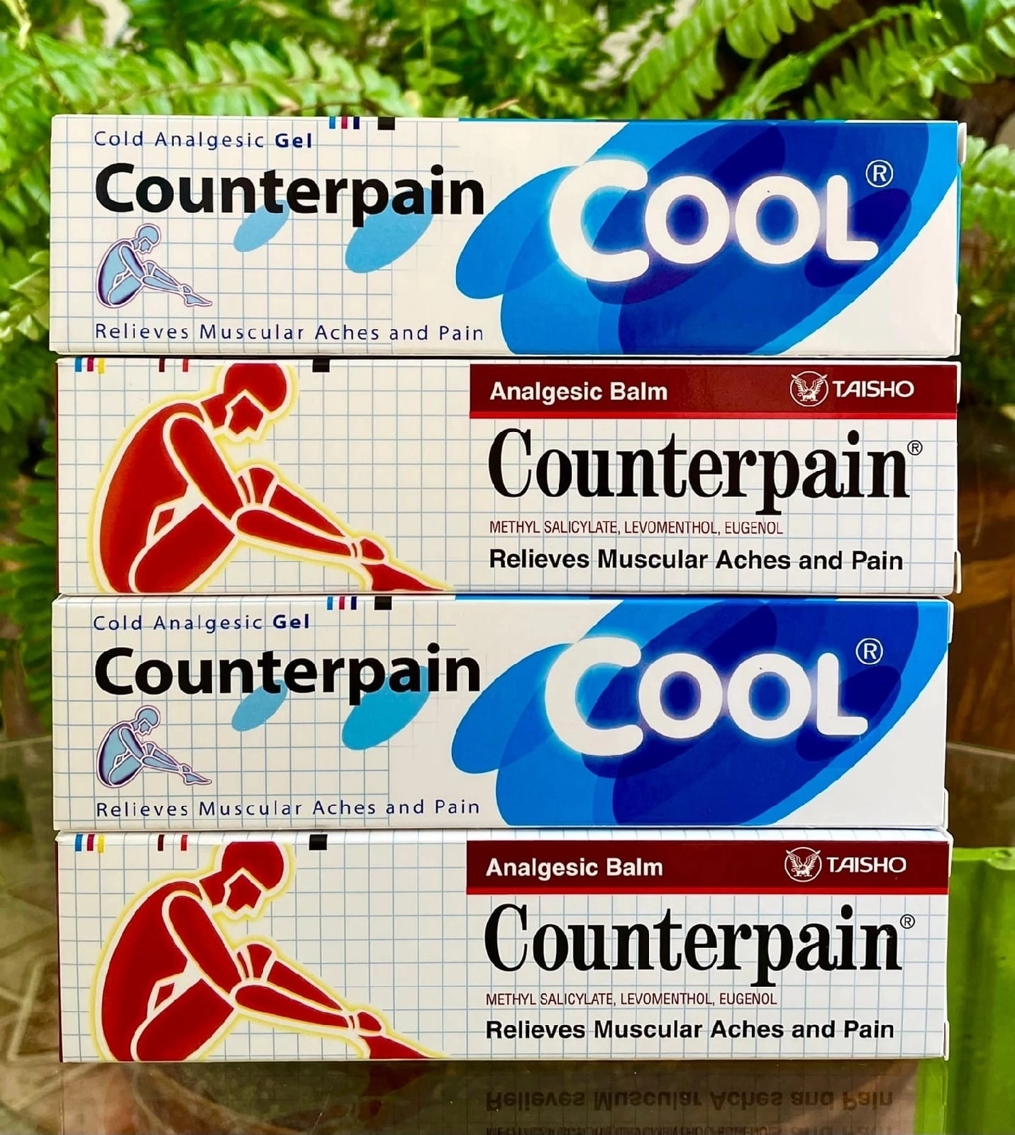 Действие активных компонентов Тайского охлаждающего геля Counterpain Cool