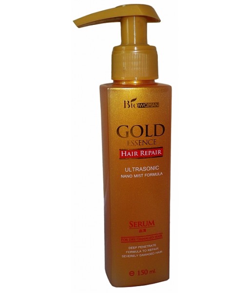 Тайская сыворотка для ослабленных волос BioWoman Gold essence hair repair serum 150 мл.