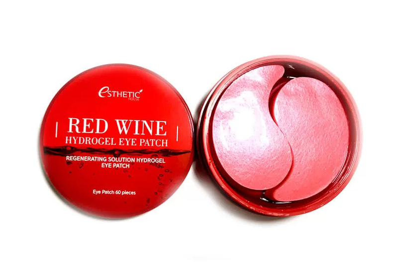 Корейские гидрогелевые патчи для кожи вокруг глаз с экстрактом красного вина patchi-dlya-glaz-esthetic-house-red-wine-hydrogel-eye-patch