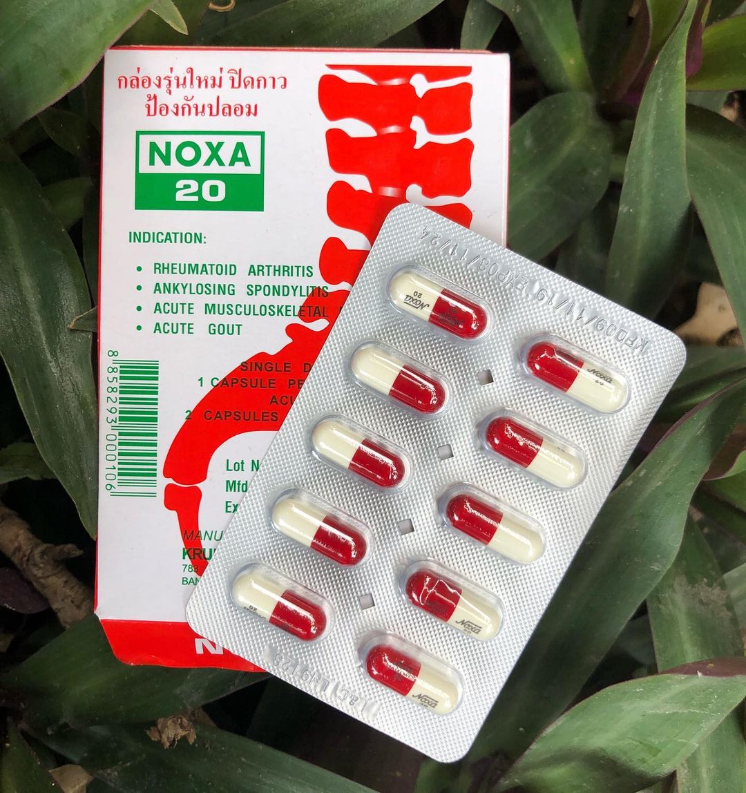 Купить Тайский препарат NOXA 20 (капсулы Нокса 20 для суставов и позвоночника), узнать отзывы, инструкция на русском языке, состав в интернет магазине Товаров из Тайланда OZBM.RU