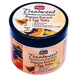 Маска для светлых волос из Тайланда с экстрактом Папайи и яичным желтком Banna Treatment Papaya Extract & Egg Yolks 300 мл.