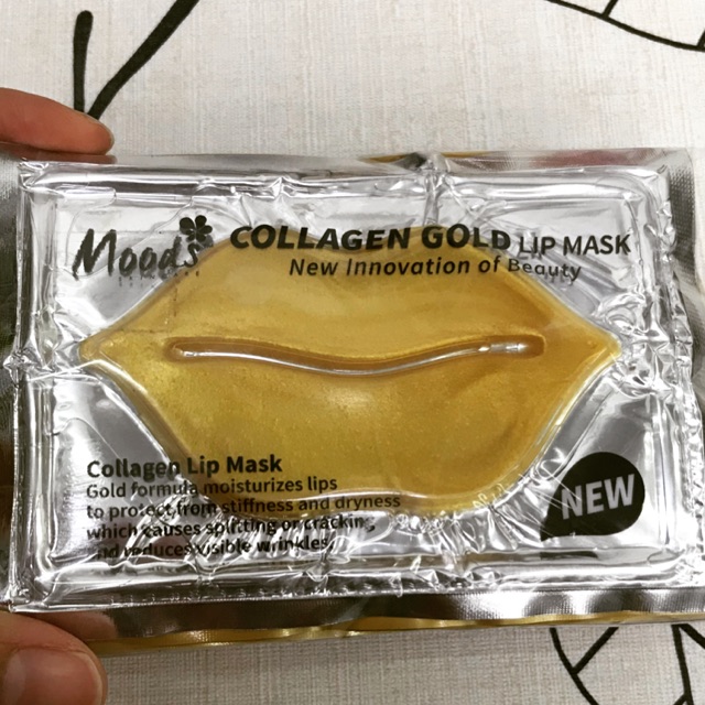 Натуральная коллагеновая маска для губ с золотом Moods BELOV Collagen Gold Lip Mask 6 гр. Таиланд