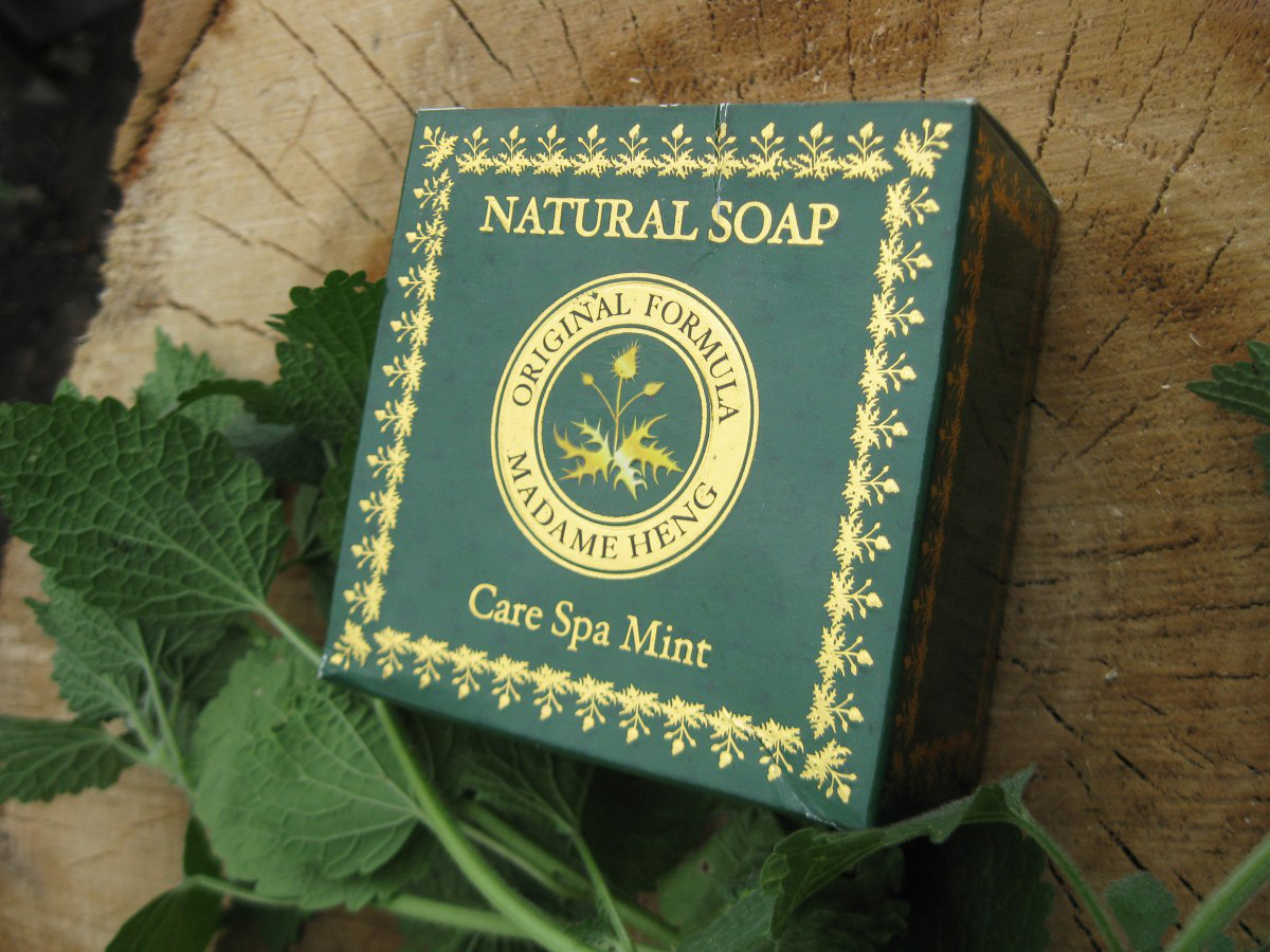 Натуральное Тайское мыло Мадам Хенг спа-уход с Мятой Madame Heng Natural Soap Care Spa Mint 50 гр. мыло мятное из тайланда.