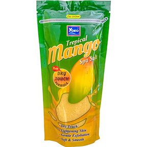 Натуральный солевой скраб для тела Манго Yoko Tropical Mango Spa Salt 300 гр. Таиланд