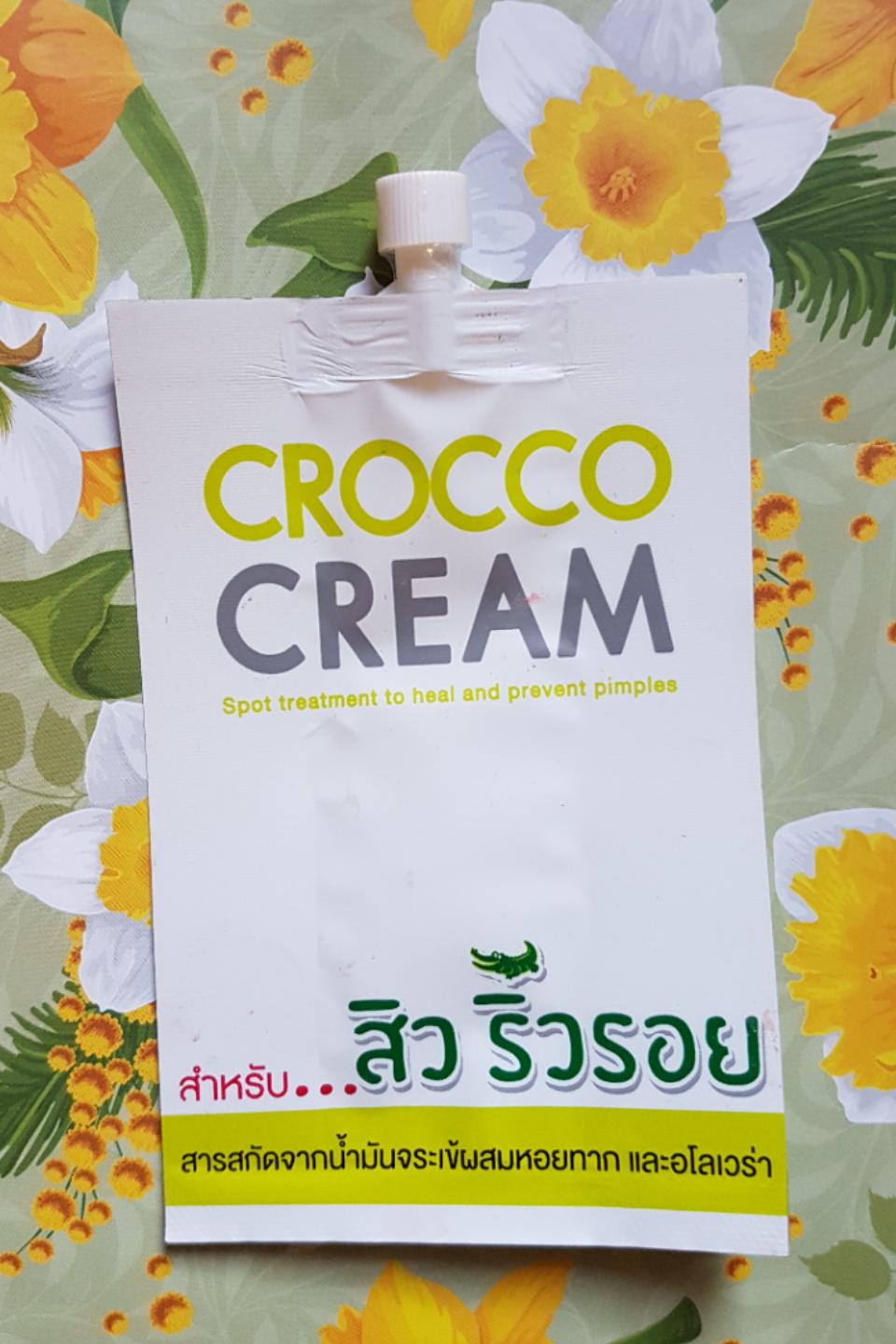 Натуральный заживляющий крем из Тайланда против воспалений с жиром крокодила Fuji Crocco cream купить в Москве и Московской области.