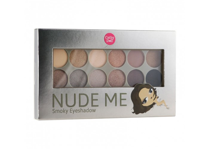 Палетка теней Cathy Doll Nude Me Eyeshadow 02 Smoky - для создания идеального макияжа глаз. nude-me-eye-shadow-smoky-thumbs