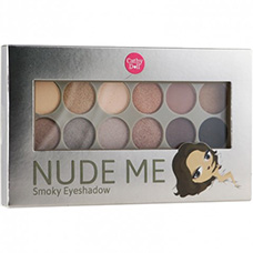 Палетка теней из Тайланда №02 «Smoky» для создания нюд-макияжа Cathy Doll Nude Me Eyeshadow 02 Smoky 12 оттенков. nude-me-eye-shadow-smoky-thumbs