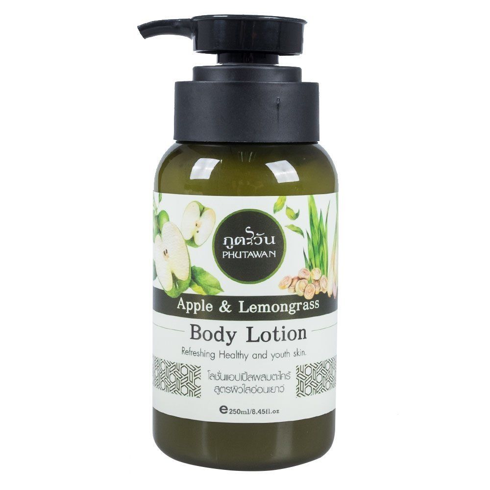 Phutawan Natural Body Lotion Apple & Lemongrass Refreshing Healthy Skincare.таиланд