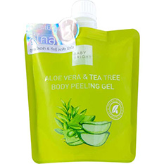 Пилинг гель для тела из Тайланда с алоэ вера и маслом чайного дерева Baby Bright Aloe Vera & Tea Tree Body Peeling Gel aloe-vera