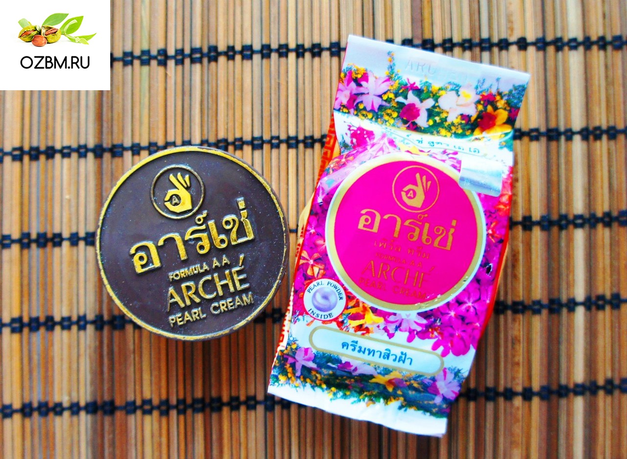 Популярный у Тайцев крем для лица против пигментных пятен с отбеливающим эффектом Formula AA Arche pearl cream 15 гр.