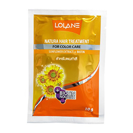 Пробник Тайская маска для окрашенных волос с экстрактом семян подсолнечника lolane-natura-hair-treatment-sunflower-extract
