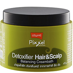 Расслабляющая маска для волос из Тайланда Детокс Природный баланс Lolane Pixxel Detoxifier Hair & Scalp Balancing Cream Bath 475 мл.