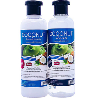 Шампунь и кондиционер для волос из Тайланда с Кокосом Banna Coconut Shampoo & Conditioner 360 мл. ТАИЛАНД