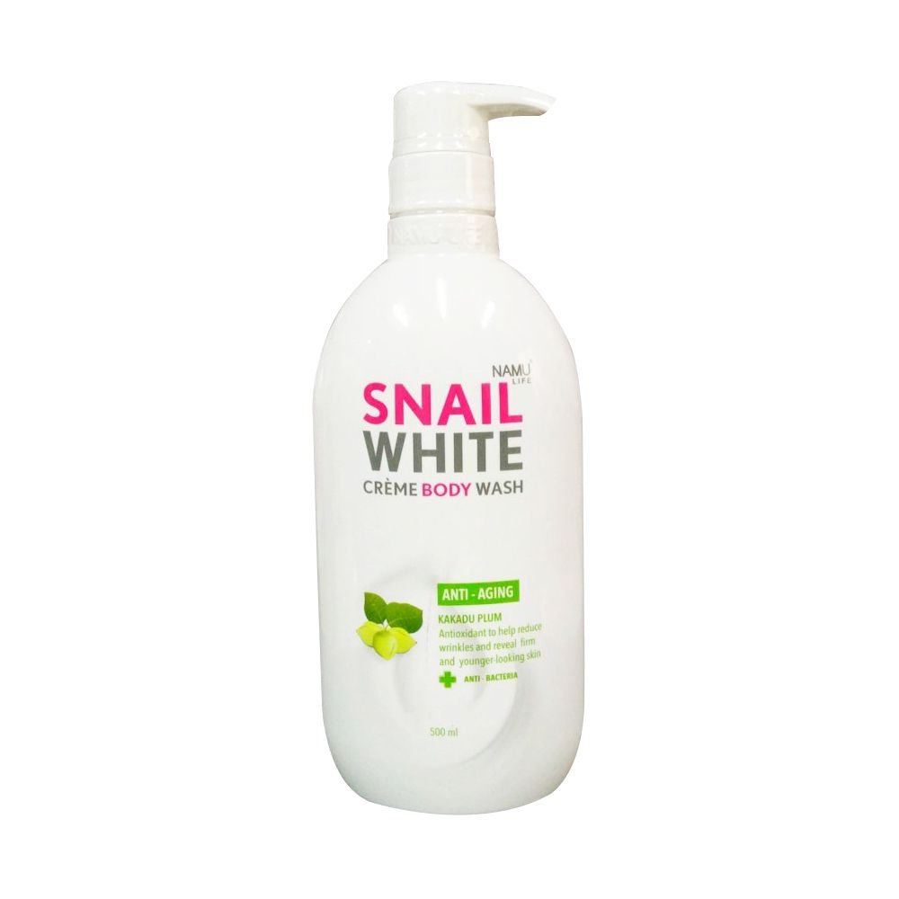 Тайский гель крем для душа Snail White NAMU LIFE Cream Body Wash Anti-Aging KAKADU PLUM 500 мл.