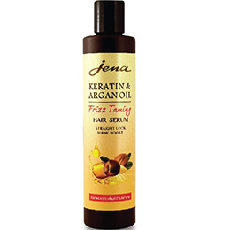 Тайская кератиновая сыворотка для волос Jena Keratin & Argan Oil Frizz Taming Hair Serum 250 мл.