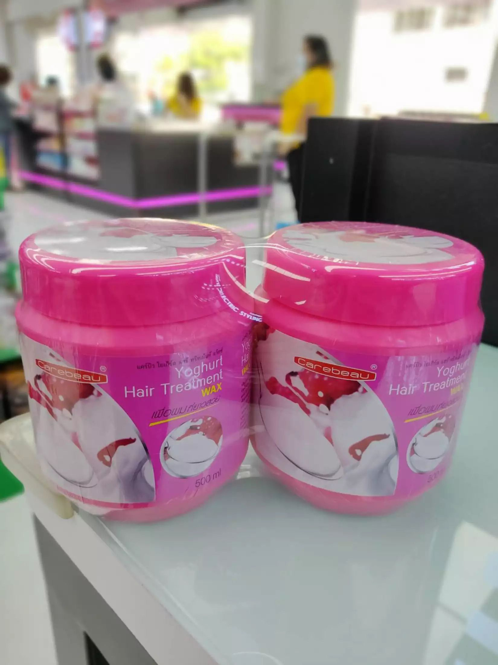 ТАЙСКАЯ МАСКА ДЛЯ ВОЛОС Carebeau с Йогуртом купить в Москве. Тайская йогуртовая маска для волос Carebeau Yoghurt Hair Treatment 500 мл.