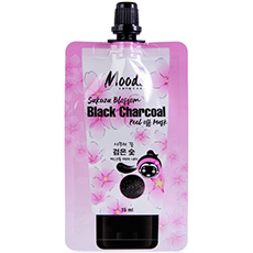 Тайская маска пленка для лица с Бамбуковым углем Цветущая Сакура Moods Sakura Blossom Black Charcoal Peel Off Mask