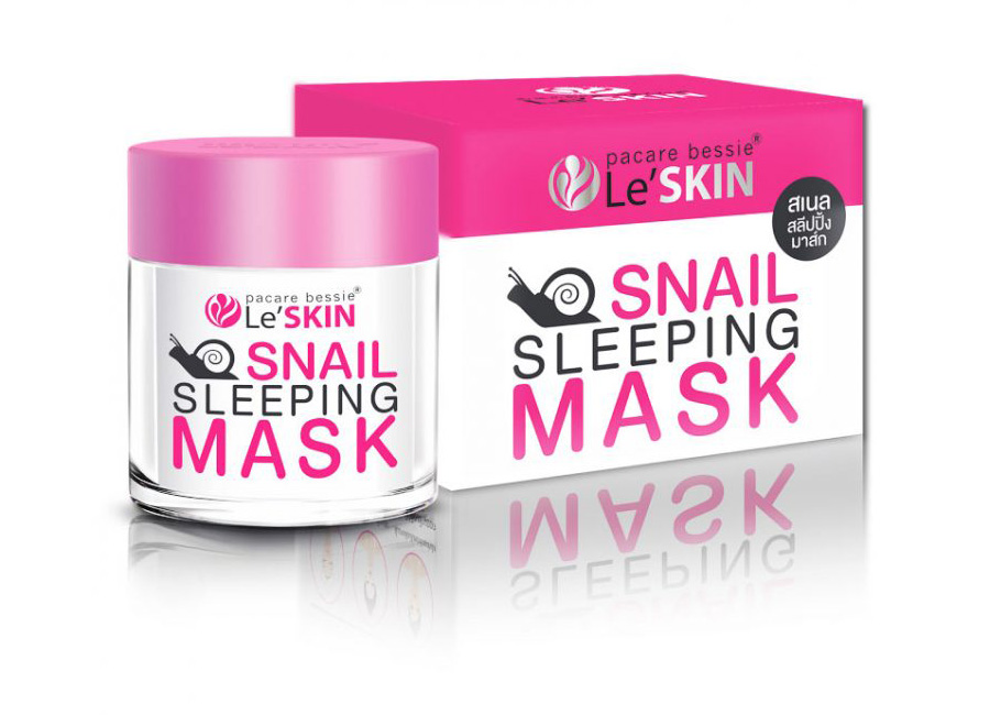 Тайская ночная маска для лица с муцином улитки Snail Sleeping Mask Le'SKIN 50 мл. НОЧЕАЯ МАСКА С УЛИТКОЙ ИЗ ТАЙЛАНДА