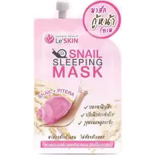 Тайская ночная маска для лица с муцином улитки Snail Sleeping Mask Le'SKIN 8 гр