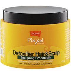 Тайская профессиональная маска для волос Детокс Антистресс Lolane Pixxel Detoxifier Hair & Scalp Energizing Creambath 475 мл