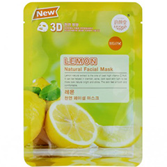 Тайская тканевая маска для лица с лимоном 3D Belov Lemon Natural Facial Mask 38 мл