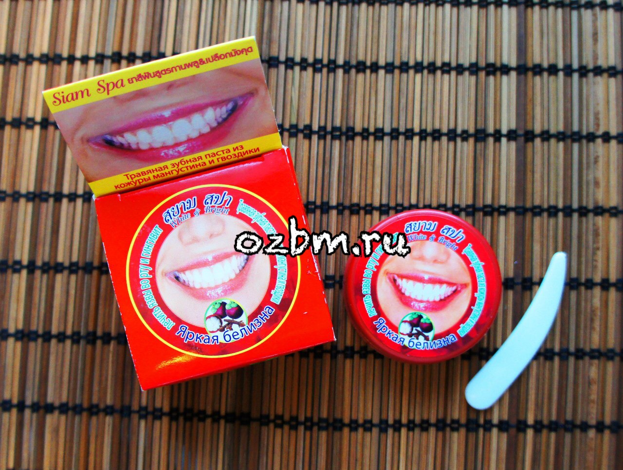 Тайская зубная паста Мангустин и Гвоздика Siam Spa 25 гр.