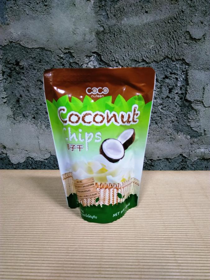 Тайские Кокосовые чипсы Coconut Chips COCONUTEEN 40 гр. ЧИПСЫ КОКОСОВЫЕ ИЗ ТАЙЛАНДА