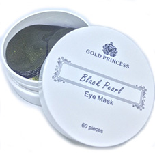 Тайские патчи для глаз с черным жемчугом Black Pearl Eye Mask Gold Princess 60 шт