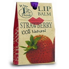тайский бальзам для губ. Be thank Lip Balm Strawberry 100% Natural 10 gr. Thailand