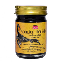 Тайский черный бальзам с ядом скорпиона BANNA Scorpion Thai Balm 50 гр.