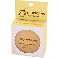 Тайский кокосовый бальзам для губ Банан Tropicana Natural Coconut Lip Balm Banana Happy