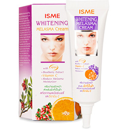 Тайский крем для лица от темных пятен ИСМЕ с экстрактами ягод и витамином С ISME Whitening Melasma Cream 10 гр.