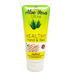 Тайский крем для рук и ногтей с Алоэ Вера Banna Aloe Vera Cream Healthy Hand & Nail 200 мл. aloe_hand_nail_cream_banna_front