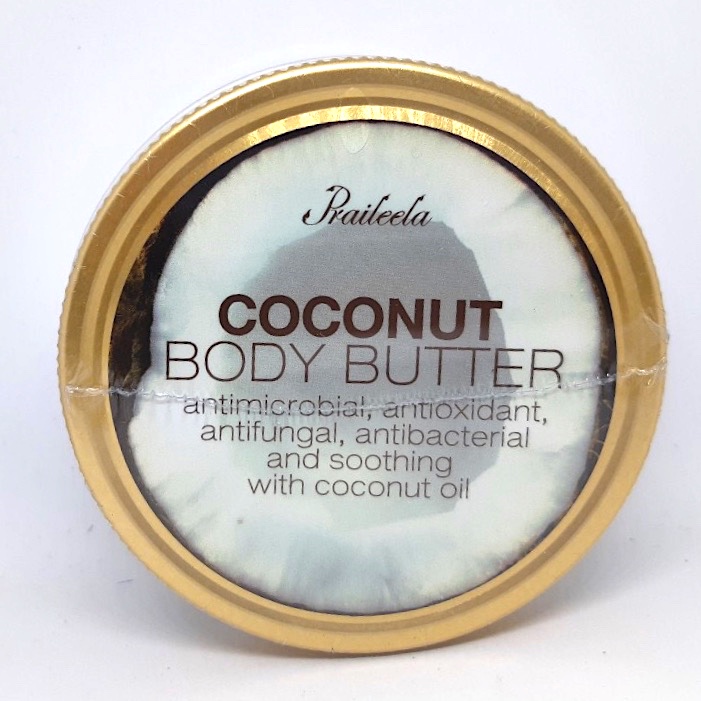 Тайский органический баттер для тела Кокос Praileela Coconut Body Butter 250 мл. БАТТЕР ДЛЯ ТЕЛА ИЗ ТАИЛАНДА