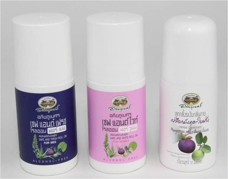 Тайский роликовый дезодорант для женщин ABHAIBHUBEJHR Safe and White Roll on Deodorant For Women. таиланд