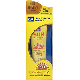 Тайский солнцезащитный легкий крем для лица yoko-sunscreen-for-face-50-spf
