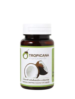 Тайское 100% натуральное кокосовое масло в капсулах Tropicana Virgin Coconut Oil 60 capsules.