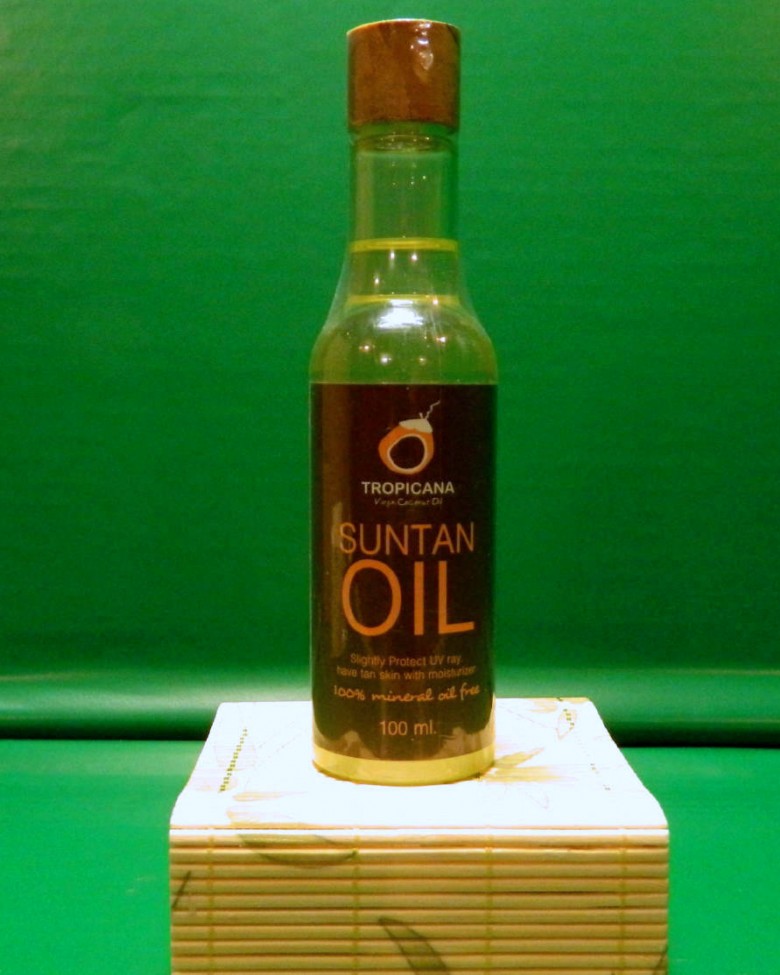 ТАЙСКОЕ Натуральное кокосовое масло для загара Tropicana Suntan Oil 100 мл. Таиланд