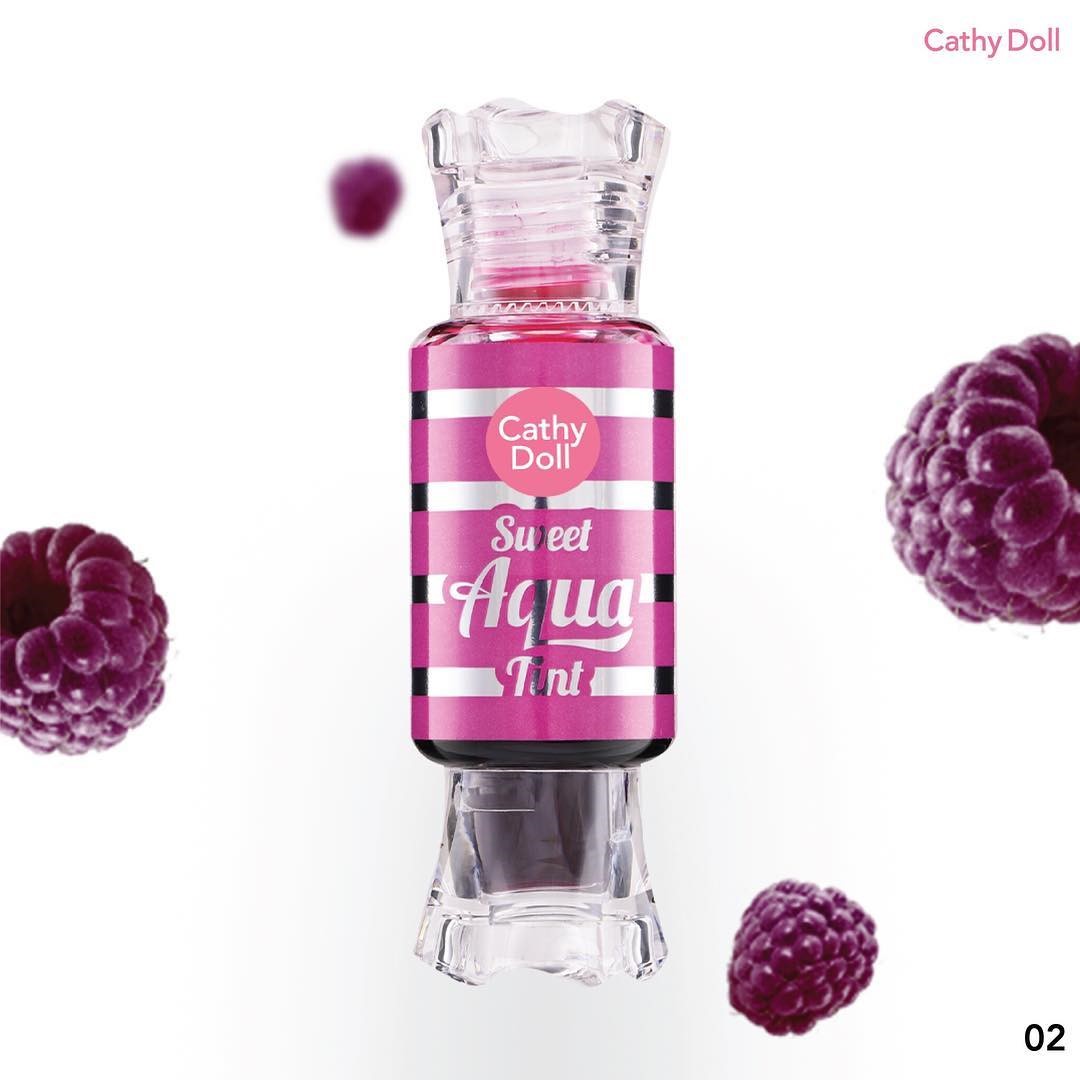 Тинт для губ из Кореи (можно использовать как румяна) тон 02 МАЛИНА Cathy Doll Sweet Aqua Tint 02 Raspberry sweet+aqua+tint+rasberry