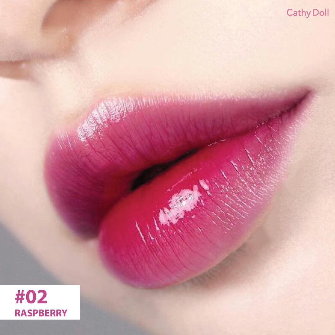 Тинт для губ из Кореи (можно использовать как румяна) тон 02 МАЛИНА Cathy Doll sweet+aqua+tint+raspberry_lips
