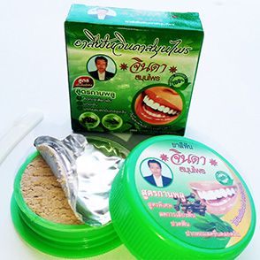 Травяная отбеливающая Тайская зубная паста Гвоздика Jinda Herbal Toothpaste Clove 25 гр.