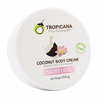 Tropicana Coconut Body Cream Sacred Lotus 250 gr. Thailand-tropicana-coconut-body-cream